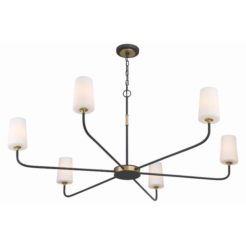 Crystorama Lighting Group NIL-70016 Niles 6 Light 54" Wide Chandelier