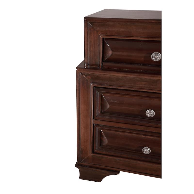 LaVita 3-drawer Wood Nightstand