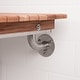 preview thumbnail 4 of 3, ADA Compliant Right Hand Wall Mount Teak Bench