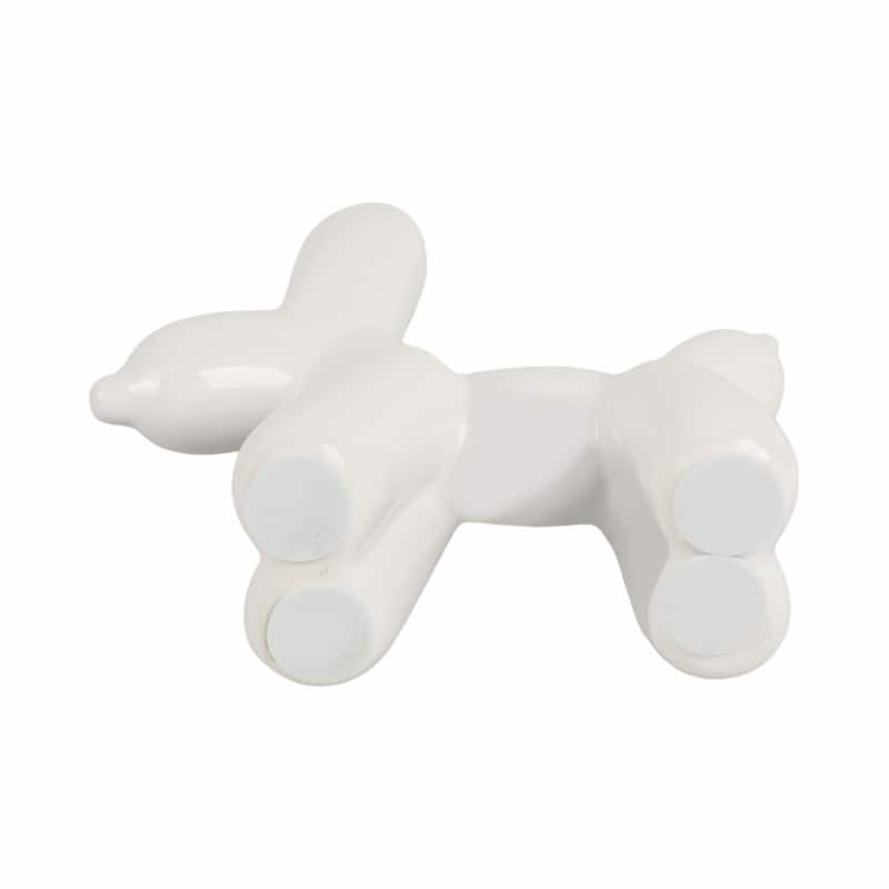 Sagebrook Home Ceramic Balloon Dog Figurine - Modern Decorative Accent Sculpture