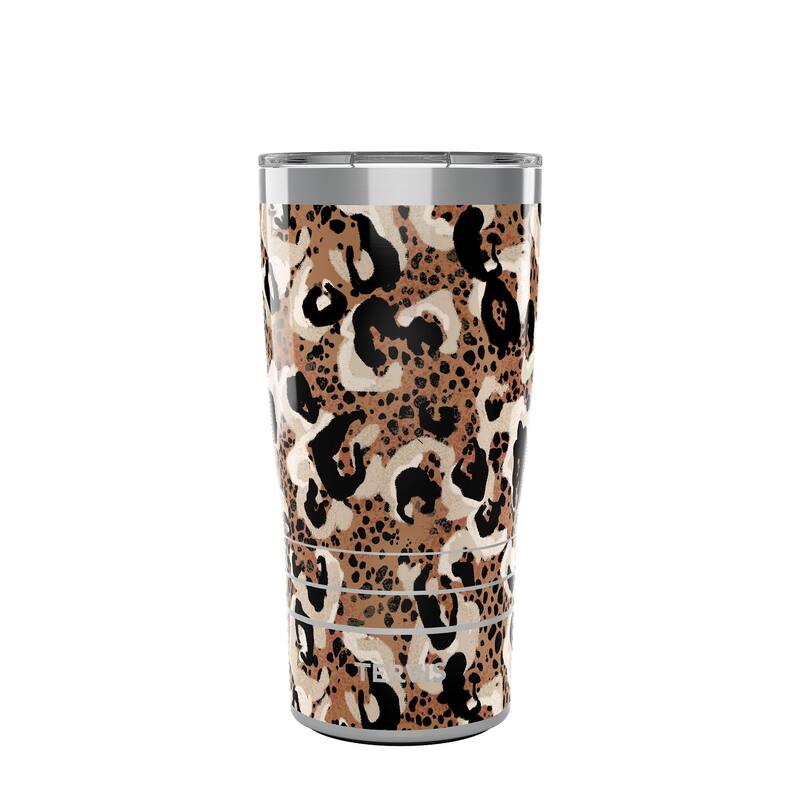 Tervis Traveler Spotted Jaguar Triple Walled Insulated Travel Tumbler, Stainless Steel - 20oz