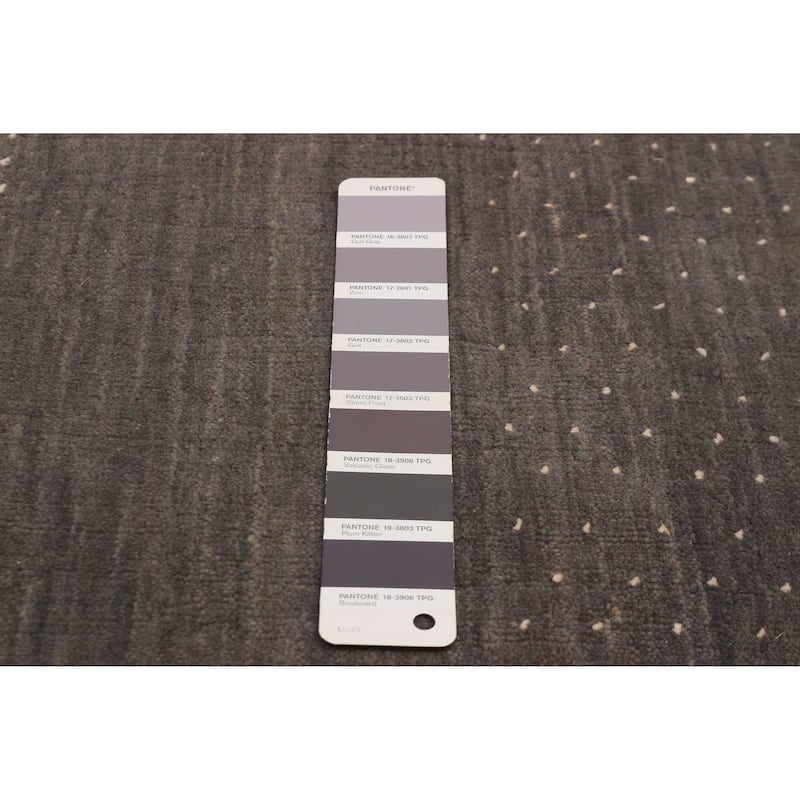 Kashkuli Gabbeh Grey Rug 3'9" x 5'10" - 3'9 x 5'10