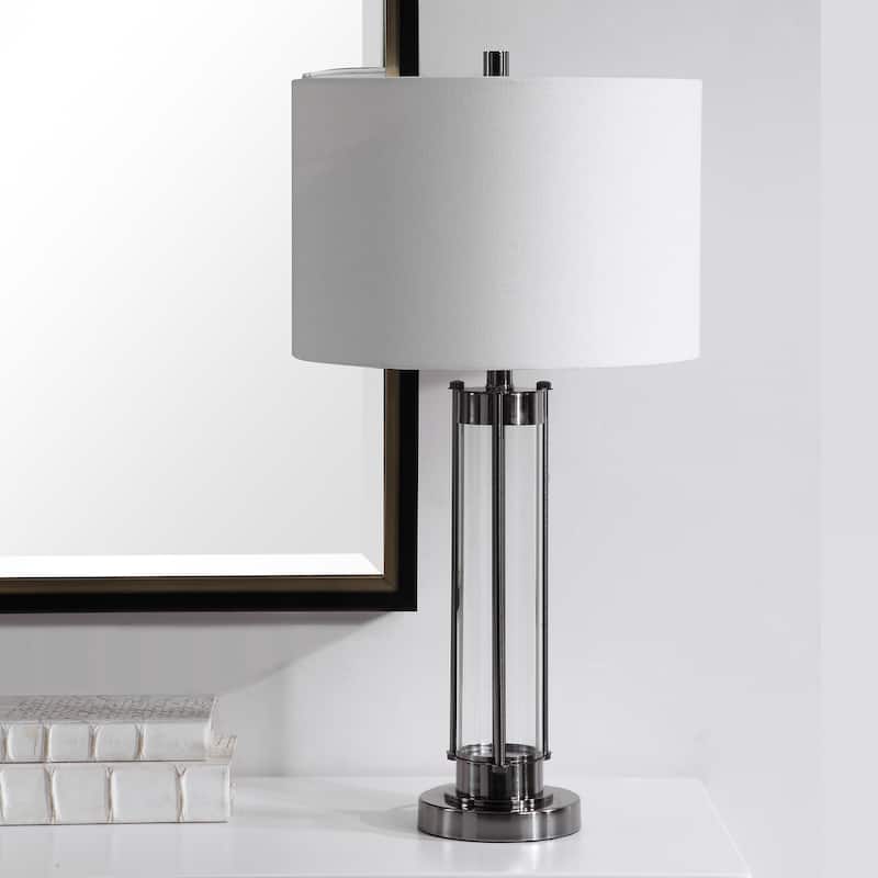 Glass 1-light Table Lamp