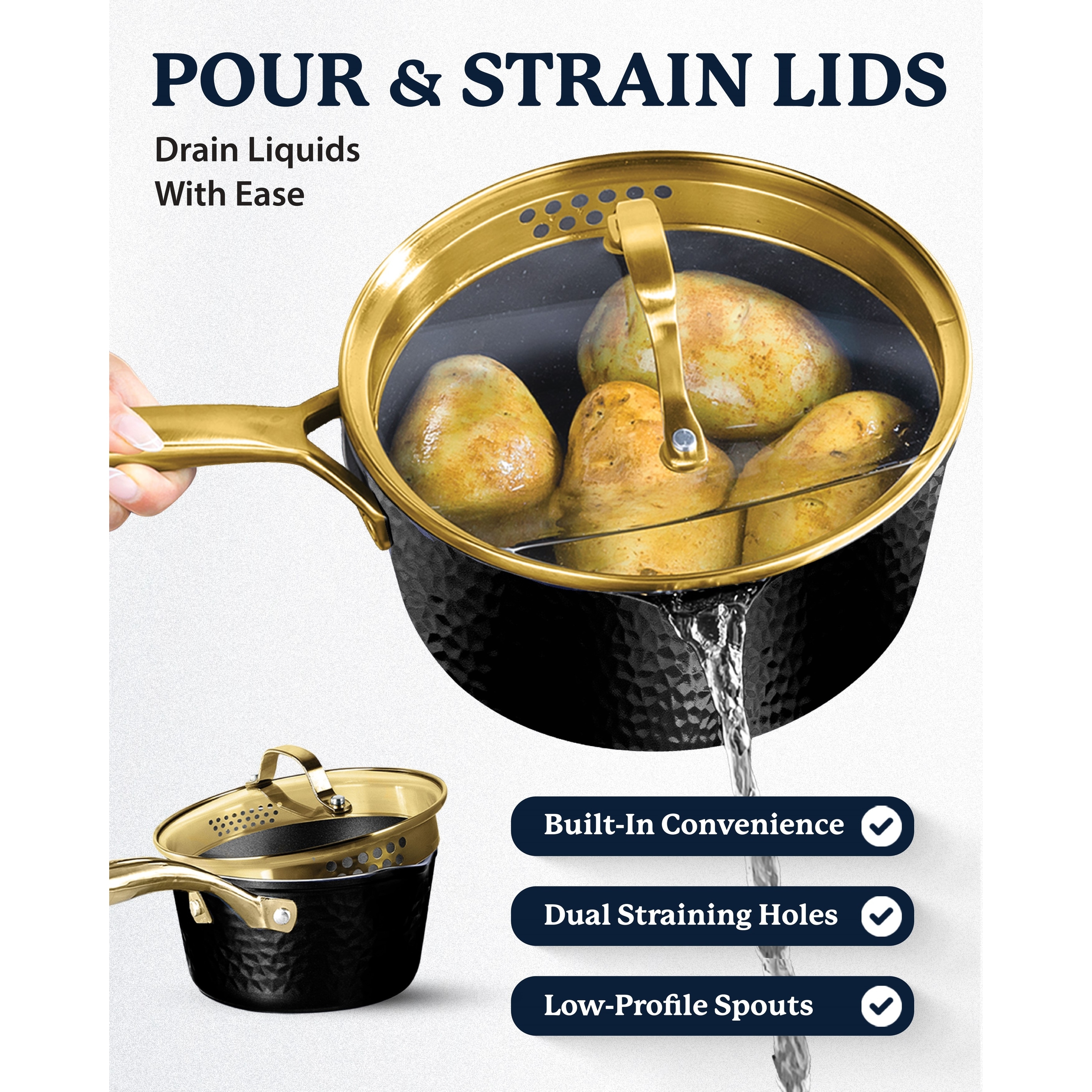 Granite Stone Non-stick Mineral Titanium Infused Round Frying Pans - Bed  Bath & Beyond - 22323345
