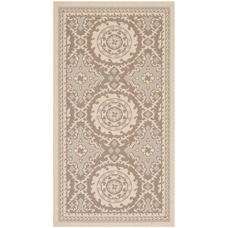 SAFAVIEH Courtyard Otilie Indoor/ Outdoor Waterproof Patio Backyard Rug