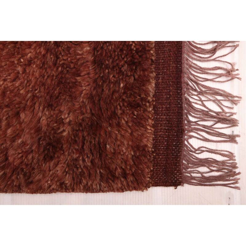 ECARPETGALLERY Hand-knotted Pak Finest Gabbeh Brown Wool Rug - 10'5 x 13'3