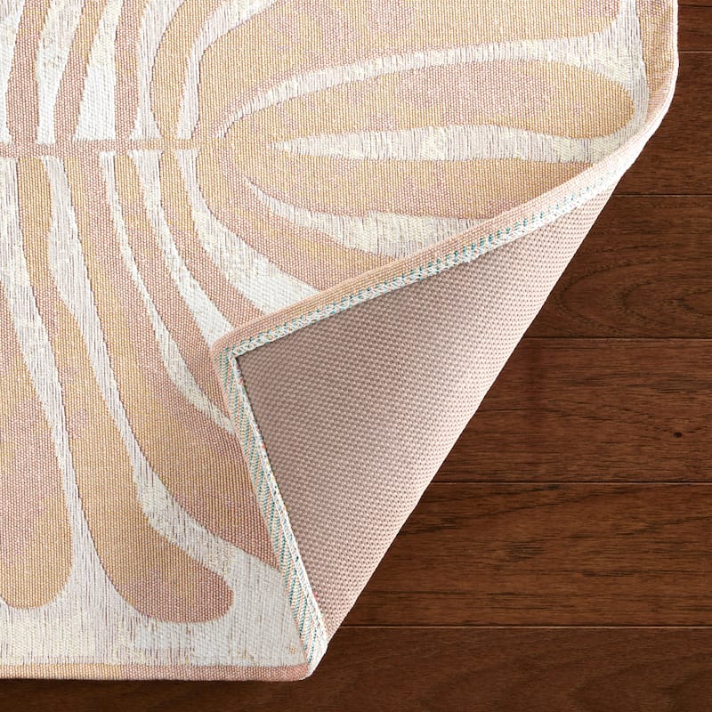 TOWN & COUNTRY LUXE Livie Matisse Cutout Everwash Washable Non-Slip Backing Kitchen Mat