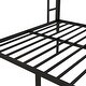 preview thumbnail 7 of 9, Black Heavy Duty Metal Full XL over King Bunk Bed for Teens and Adults