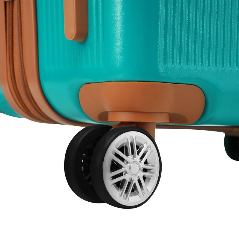 3 Piece Hardside Lightweight Luggage Sets with Double Spinner 8 Wheels and TSA Lock