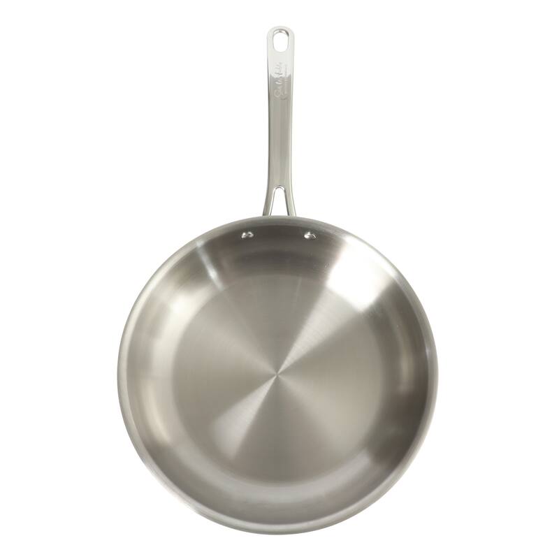 Sur La Table Kitchen Essentials Stainless Steel Frying Pan - Induction Ready Skillet with Tri-Ply Base, Polished Finish - 11
