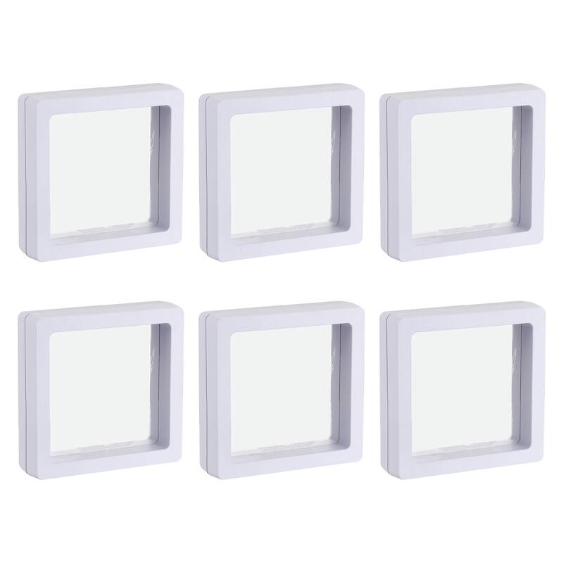 Floating Thin Film Display Box, ABS Frame Case Pack of 6
