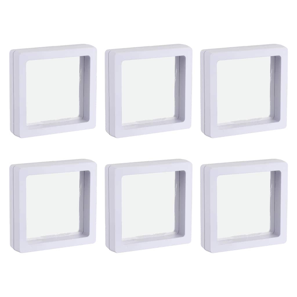 Floating Thin Film Display Box, ABS Frame Case Pack of 6