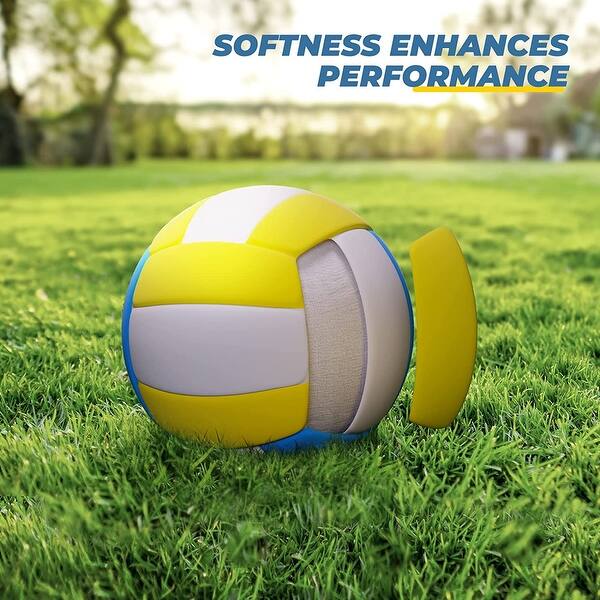 Furypoint Beach Volleyball Net System - Adjustable Height With Sand Anchors, 2 Balls & Carry Bag