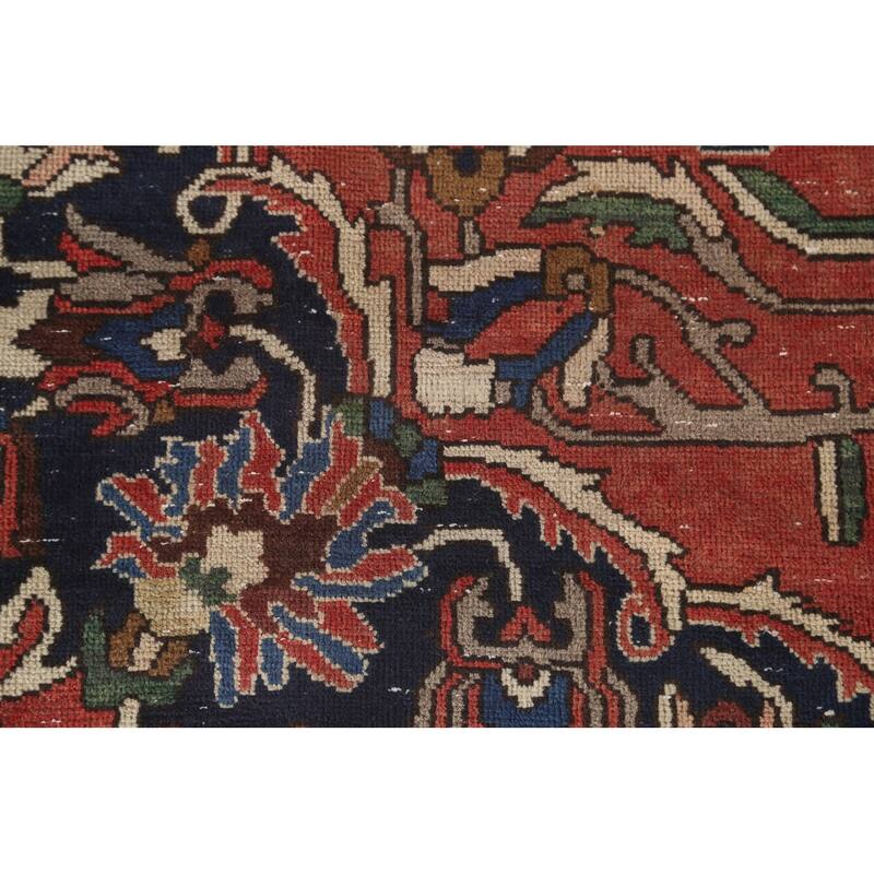 Bakhtiari Persian Antique Area Rug Hand-Knotted Wool Carpet - 7'0"x 10'0"
