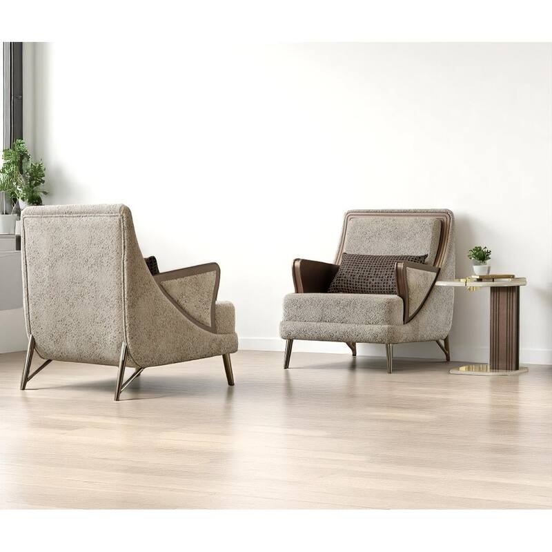 Neymi 6 Pieces Living Room Sets 2 Sofa 2 Chair 1 Coffe Table 1 End Table