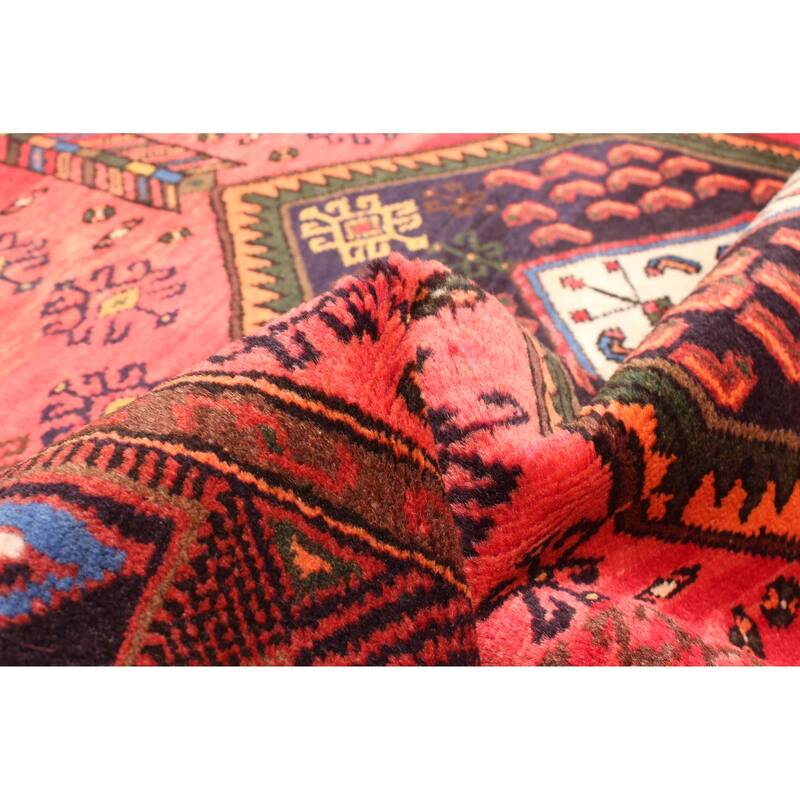 ECARPETGALLERY Hand-knotted Andelz Red Wool Rug - 4'8 x 7'5