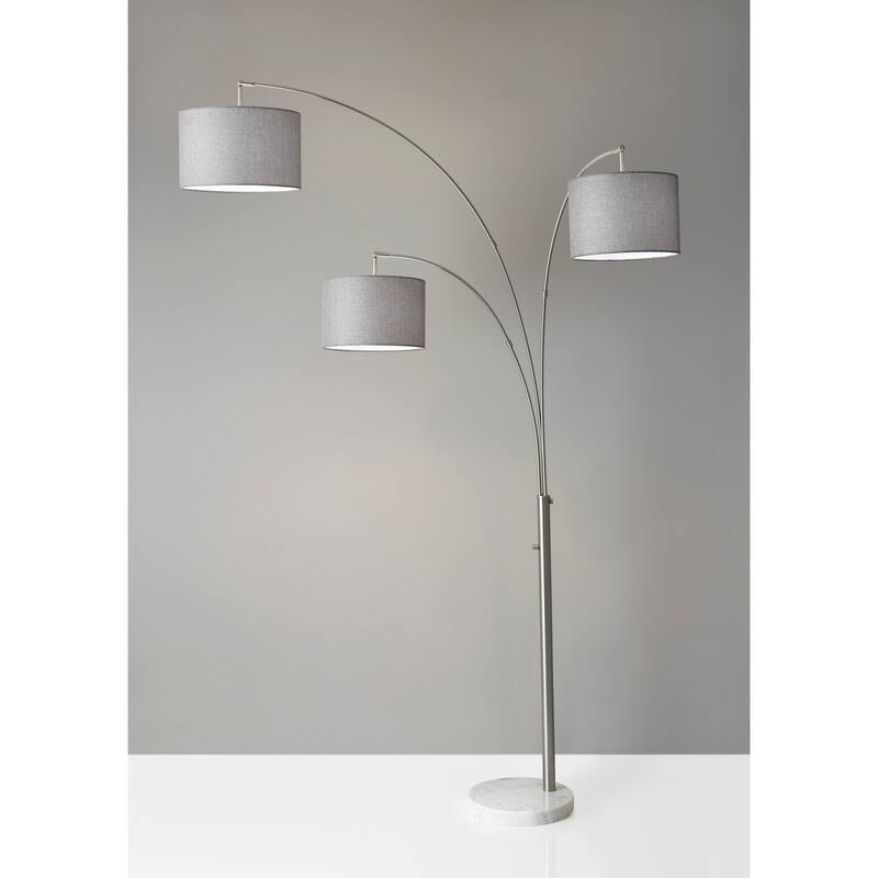 Adesso Bowery 3-Arm Arc Lamp
