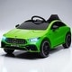 preview thumbnail 15 of 19, 12V Mercedes-Benz AMG CLA 45 Kids Ride-On Car, Remote Control, LED Lights, Spring Suspension, Music Horn Green