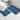 2 Piece Set Blue Soft Cozy Plush Chenille Bath Mat Bathroom Rug