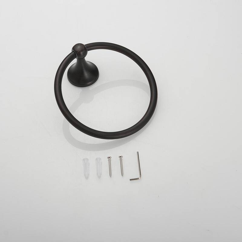 Bathroom Wall Mounted Towel Ring Stainless Steel - Oil Rubbed Bronze