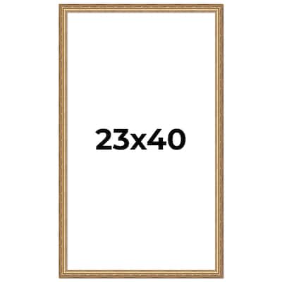 23x40 Frame Red Solid Wood Picture Frame Width 1.75 Inches | Interior Frame Depth 1 13/16 Inches