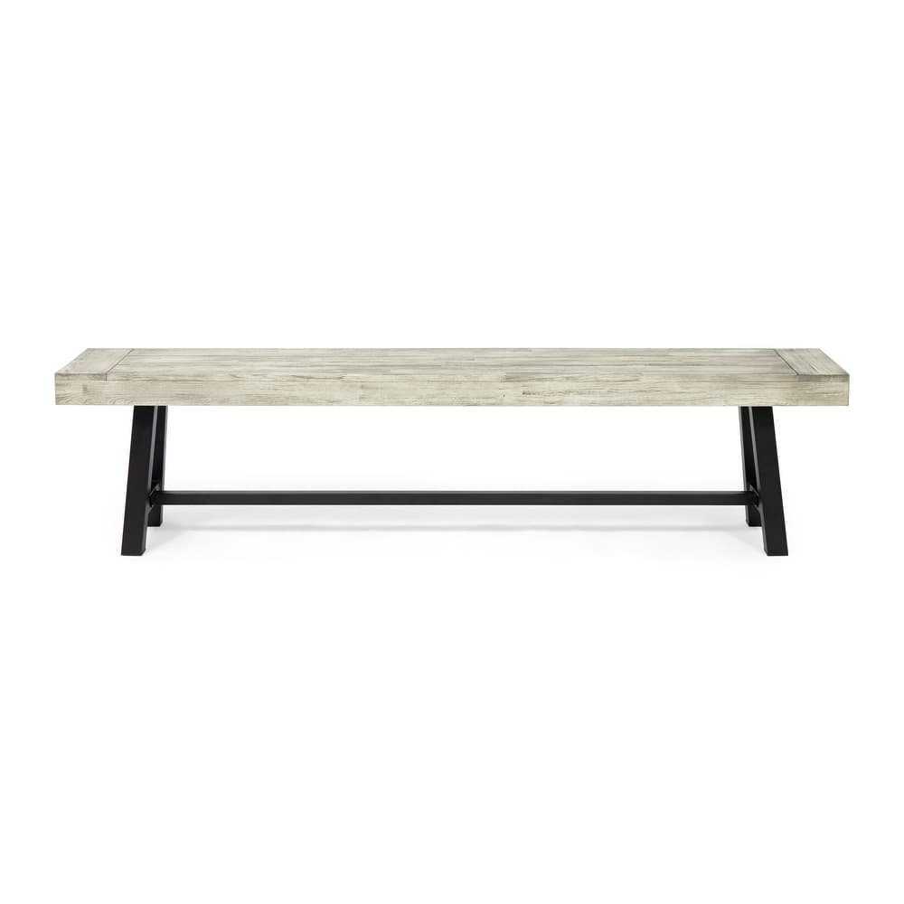 Carlisle Acacia Wood Outdoor Bench by Christopher Knight Home