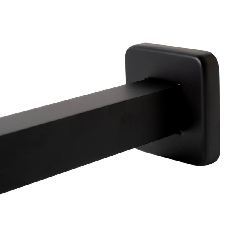 Black Matte 20" Square Wall Shower Arm