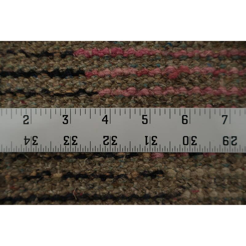 Hand Knotted Oriental 100% Wool Carpet Modern Geometric Multi-Colored Moroccan Area Rug - 12' 11'' X 8' 9''