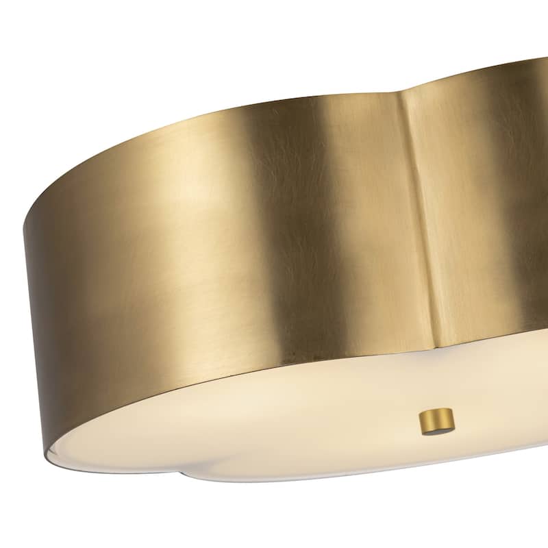 Alora Lighting FM566314 Adella 3 Light 14" Wide Flush Mount Drum