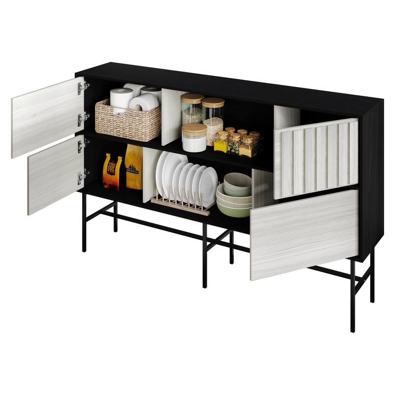 CraftPorch Modern Wooden TV Stand Console