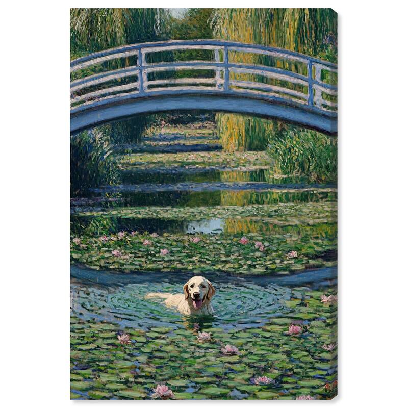 The Pond Under the Bridge Canvas by Art Remedy, Gallery Wrapped - 16" x 24"