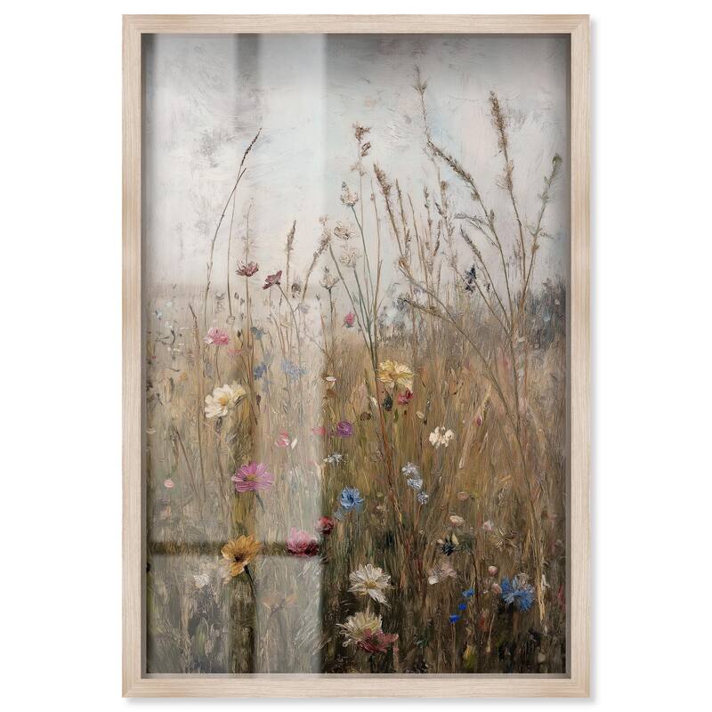 Field of Forgotten Dreams I Shadowbox by Art Remedy - Natural - 24" x 36"