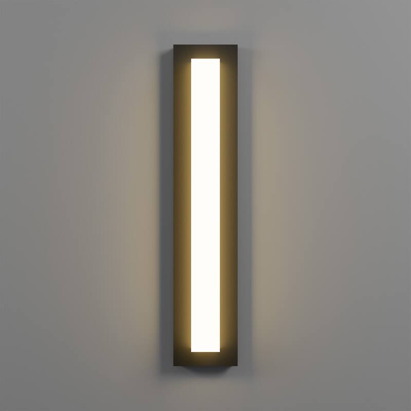Aluminum LED Outdoor Wall Sconce Rectangle Wall Mounted Lights