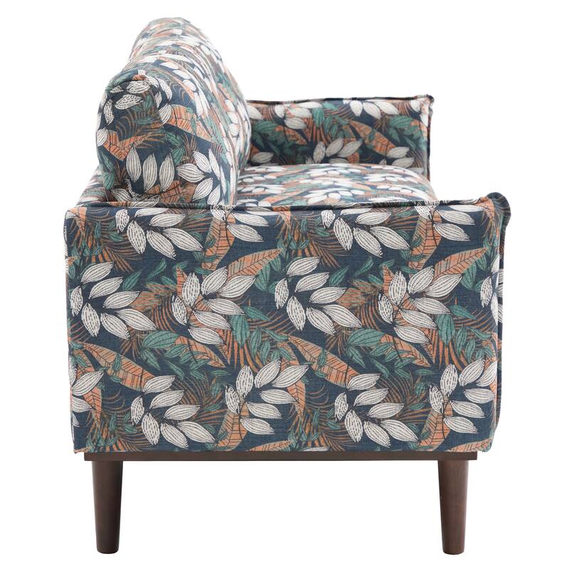 Roomfitters Modern Chenille Loveseat Sofa with Stitched Armrests, 2-Seater Couch