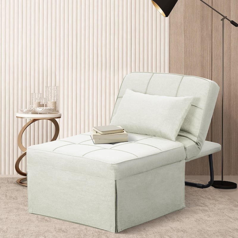Convertible Sofa Bed Sleeper Sofa Chair Couch Folding Ottoman Recliner Chairs for Living Room