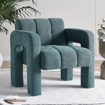 31.10" Wide Boucle Upholstered Accent Chair Living Room Armchair Lounge Chair,6 Colors