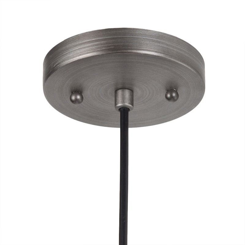 Modern Industrial 1-Light Metal Cage Mini Pendant Lights for Kitchen Island - D5"xH8"