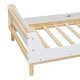 preview thumbnail 17 of 16, Twin Size Kids Bed with Built-in Bed-end Book Storage Rack, Grey