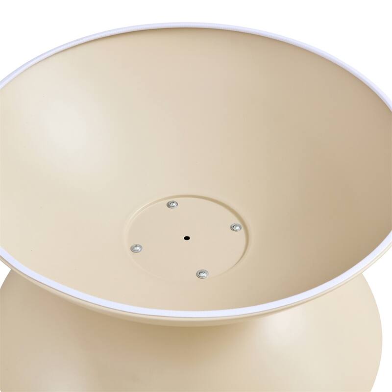 Round Storage Coffee Tables with Metal Frame (Set of 2)
