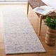 preview thumbnail 42 of 54, SAFAVIEH Handmade Vermont Radovinka Wool Rug 2'3" x 8' Runner - Ivory/Purple - Runner