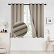 preview thumbnail 34 of 33, Deconovo Linen Blackout Curtains and Drapes for Bedroom 2 Panels