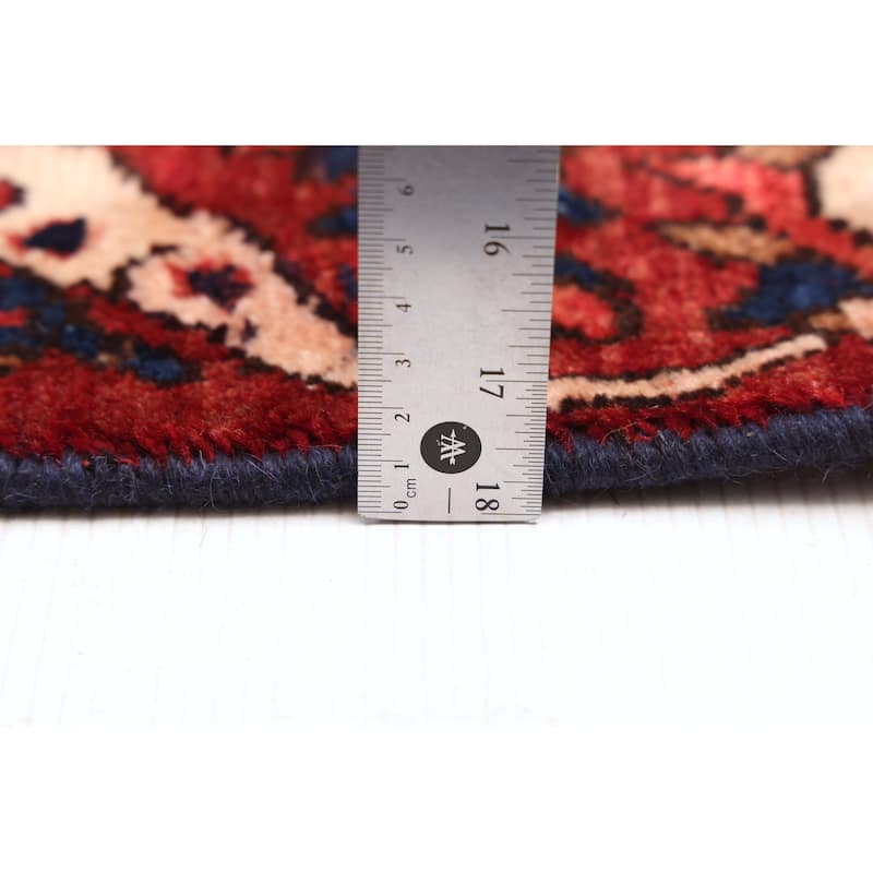 ECARPETGALLERY Hand-knotted Kayseri Vintage Dark Red Wool Rug - 6'4 x 9'9