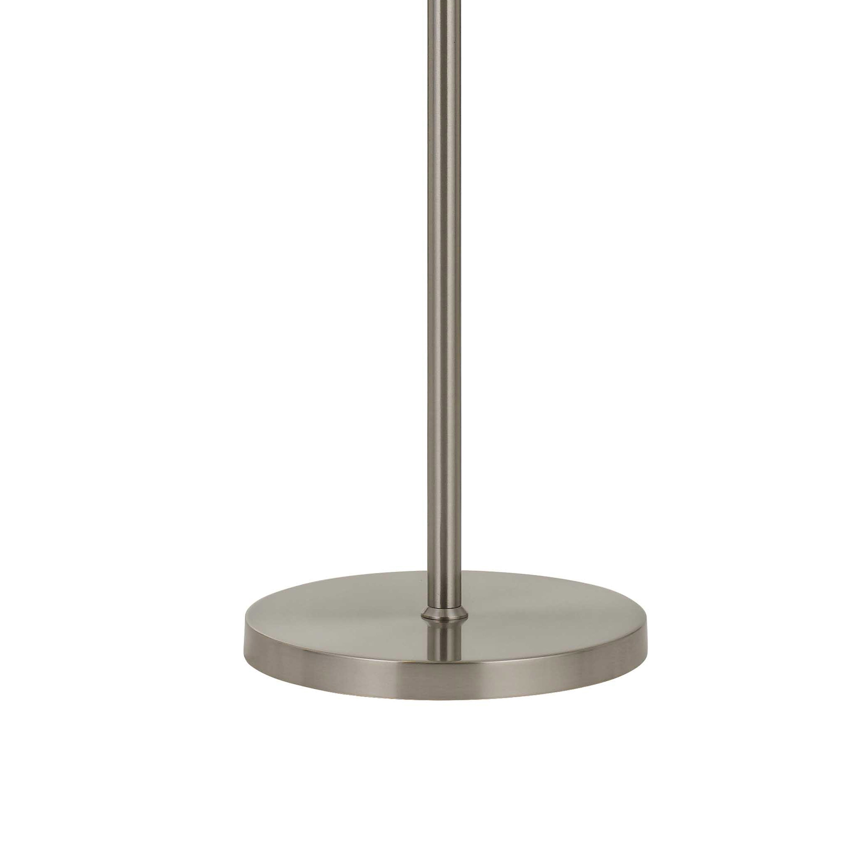 10W LED Adjustable Metal Floor Lamp with Swing Arm, Chrome - Overstock - 31684786