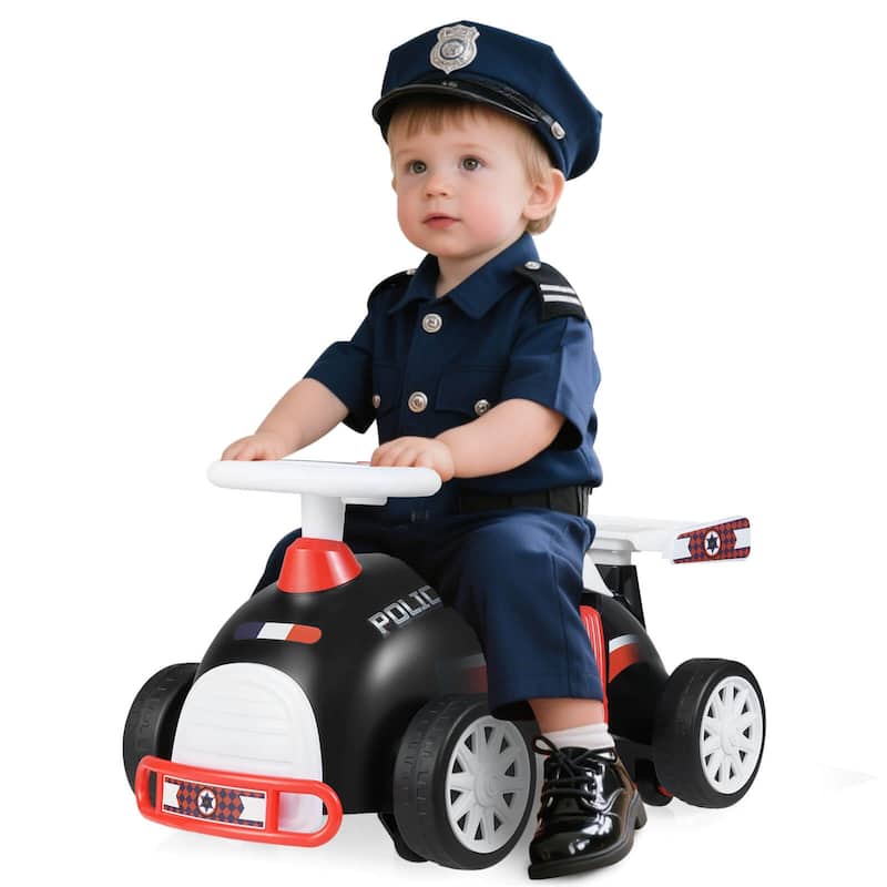 Costway Kids Ride On Push Car with Music Under-Seat Storage Universal