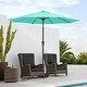 preview thumbnail 75 of 76, 9-ft Patio Market Umbrella with Tilting Pole, Waterproof & Breathable Canopy