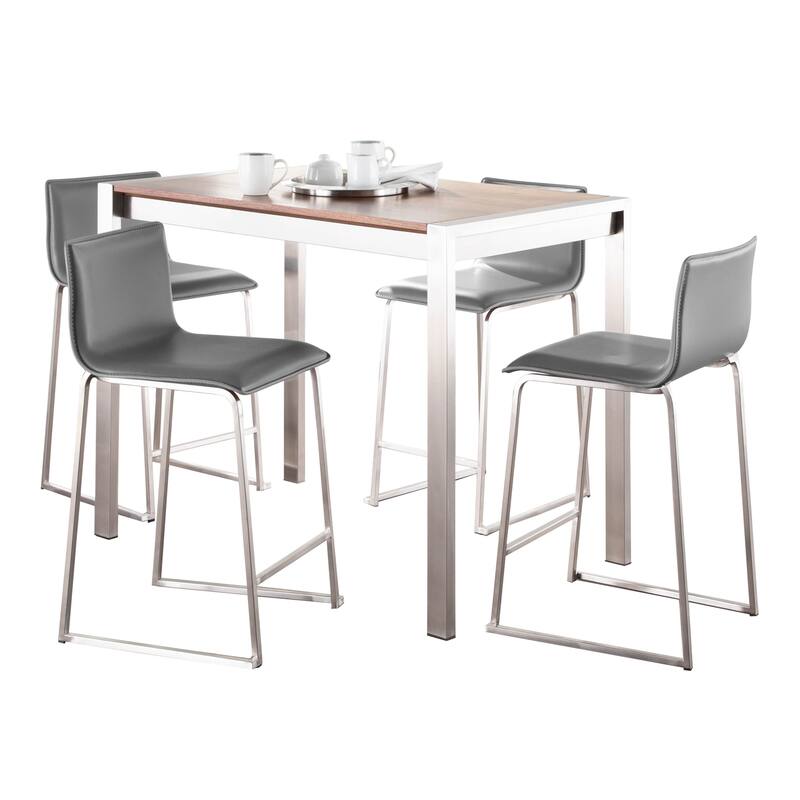 Strick & Bolton Forrest Mara Upholstered 5-Piece Counter Height Dining Set