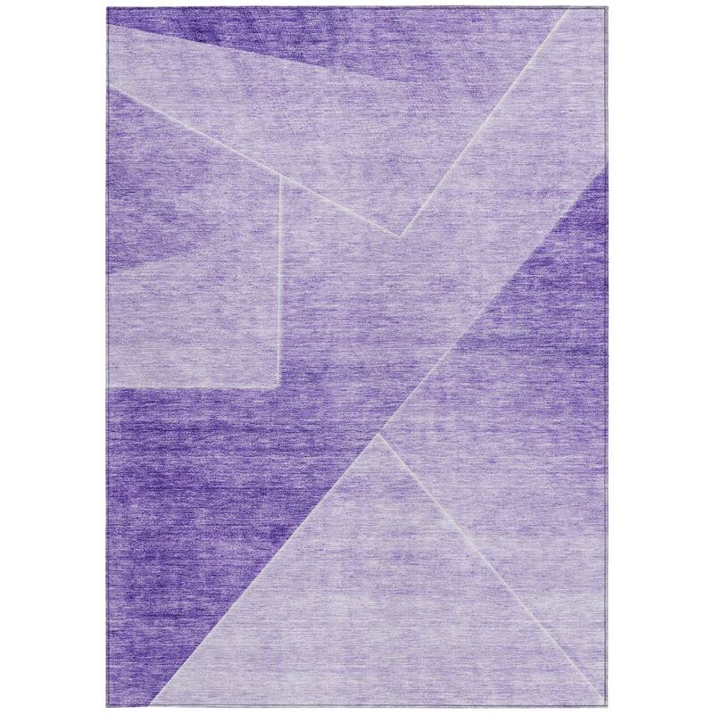 HomeRoots Abstract Transitional Rectangle Outdoor Rug