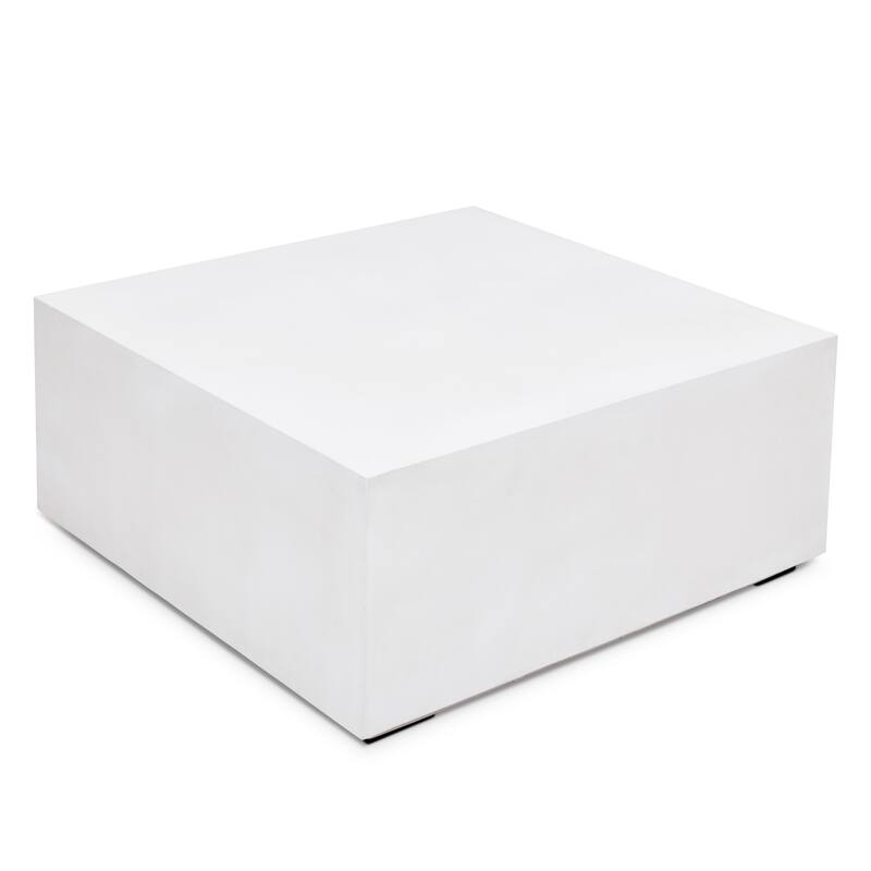 Urbia Bloc 40" Square Concrete Coffee Table