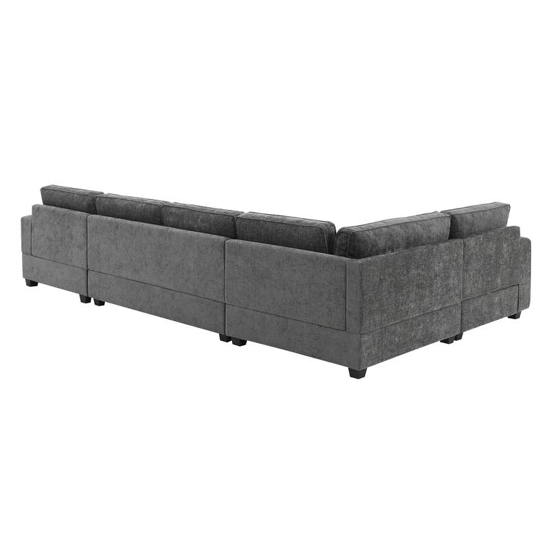 Merax 119*67" U Shaped Chenille Sectional Sofa