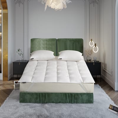 Beautyrest Tencel White Down Mattress Topper